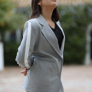 BLAZER C/RAYAS BLANCA
