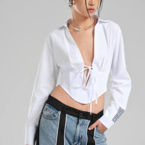 Blusa Crop Blanca