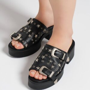 SANDALIAS NEGRAS SLIPERS